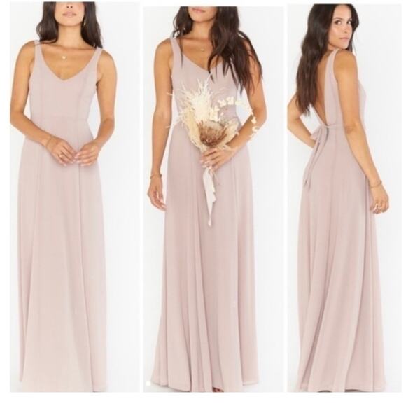 Show Me Your MuMu Jenn Bridesmaid Maxi Dress S Pink - Picture 1 of 7
